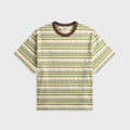 Brain Dead Looped Stripe Tee - Green / Multi