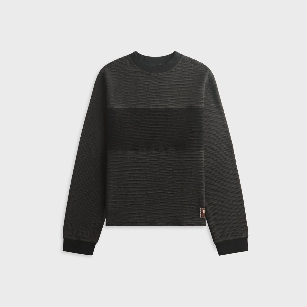 Brain Dead Thermal Long Sleeve Tee - Charcoal