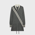 Buci Raleigh Dress - Charcoal / Cream