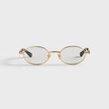 Bottega Veneta BV1470S Metal Sunglasses - Gold / Transparent