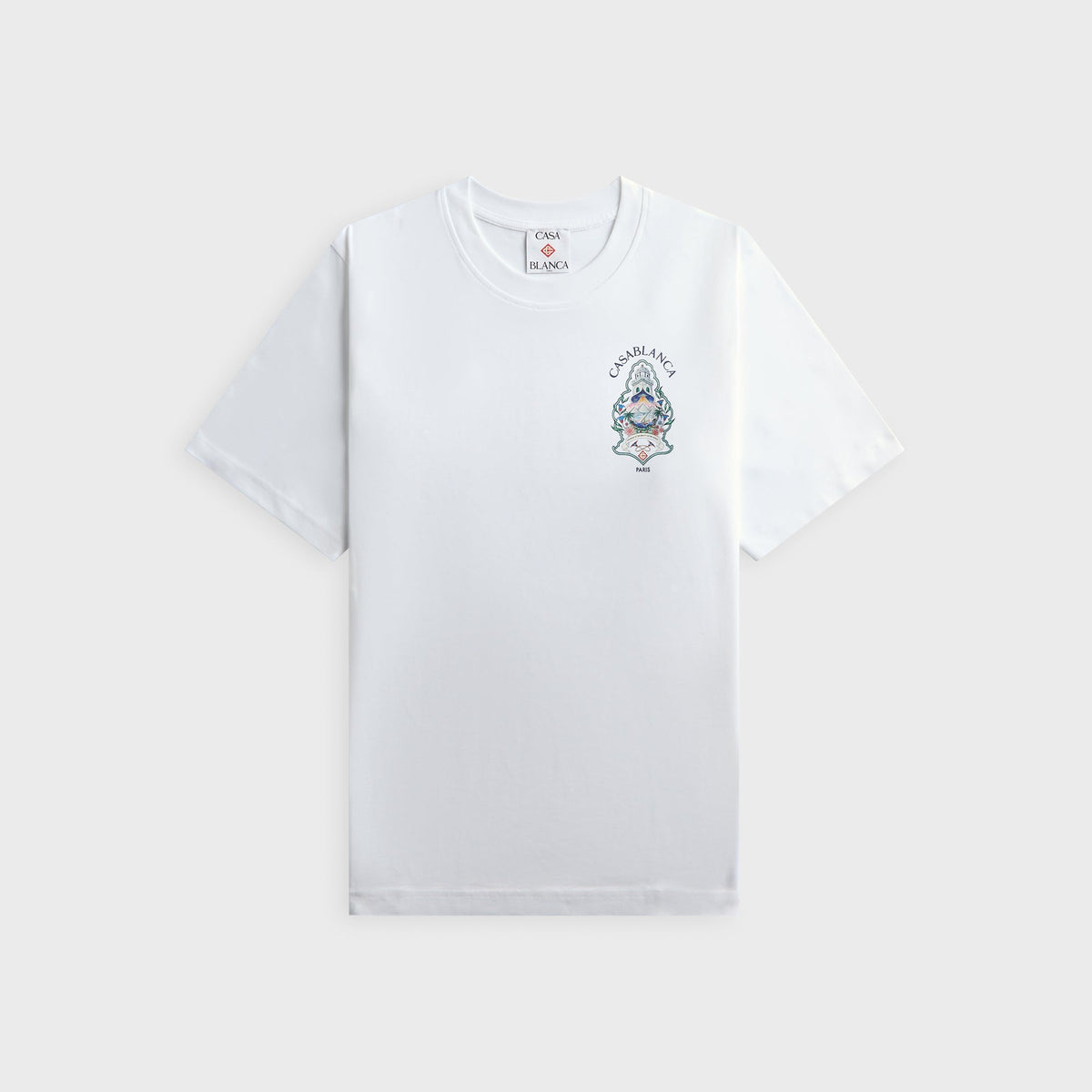 Casablanca Hotel Emblem Short Sleeve Tee - White