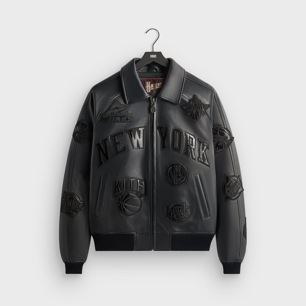 Kith & AVIREX for the New York Knicks Madison Square Garden Icon Jacket - Black