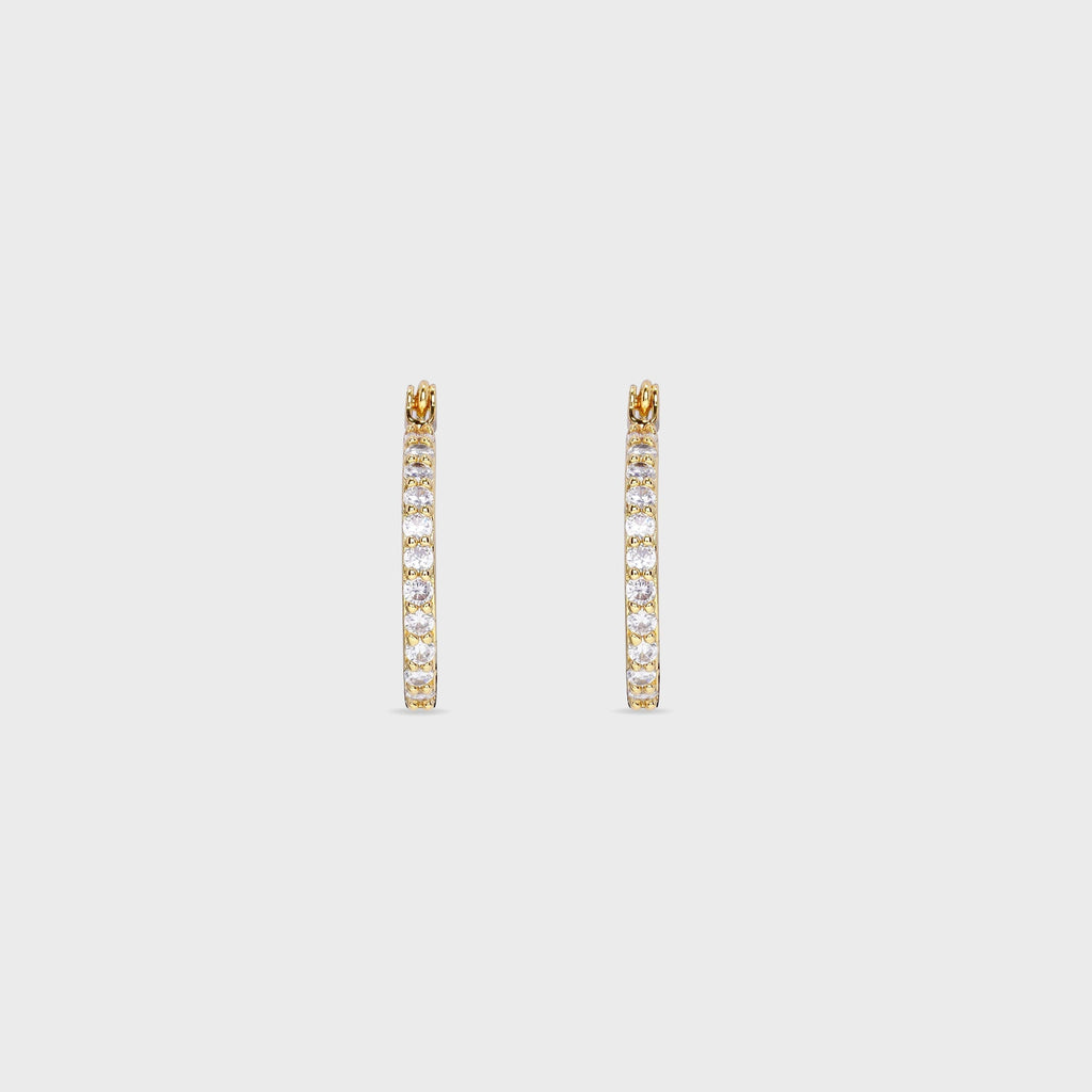 Crystal Haze Serena Small Hoops - Clear