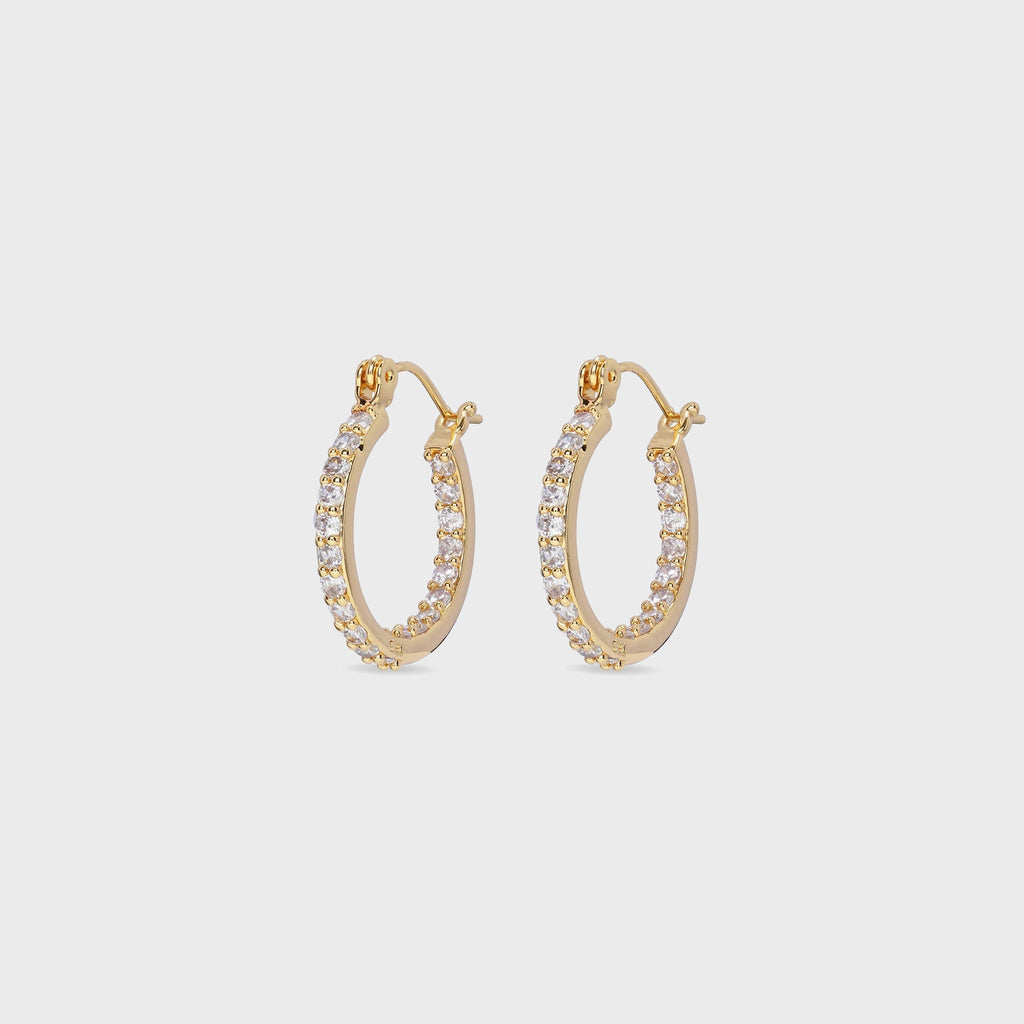 Crystal Haze Serena Small Hoops - Clear