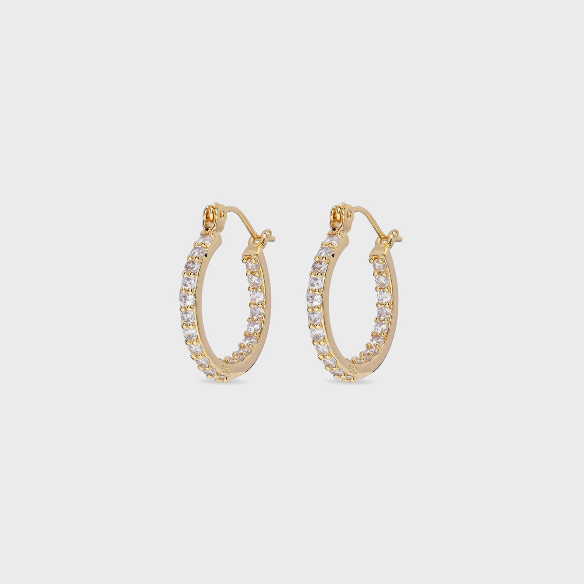 Crystal Haze Serena Small Hoops - Clear