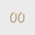 Crystal Haze Serena Small Hoops - Pink