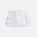 Coperni Denim Cargo Skirt - White