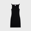 Courrèges 90's Rib Strap Dress - Black