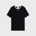 Courrèges Signature Contrast Tee - Black