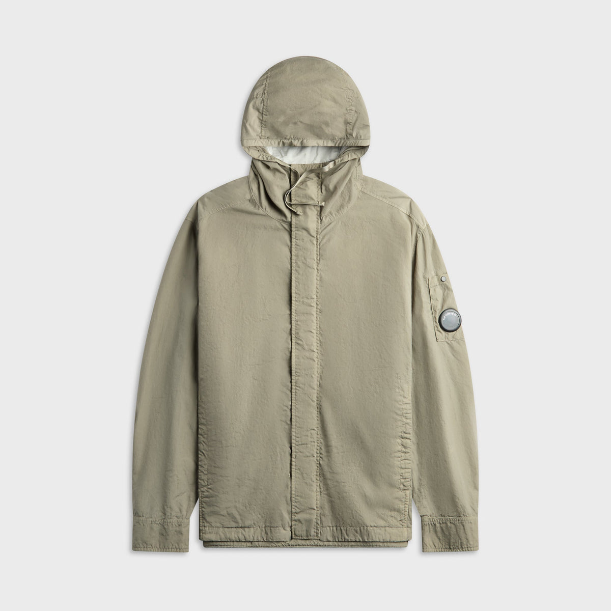 C.P. Company T-ST Nylon Lens Hooded Overshirt - Fallen Rock