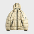 C.P. Company D.D. Shell Hooded Puffer Jacket - Silver Birch