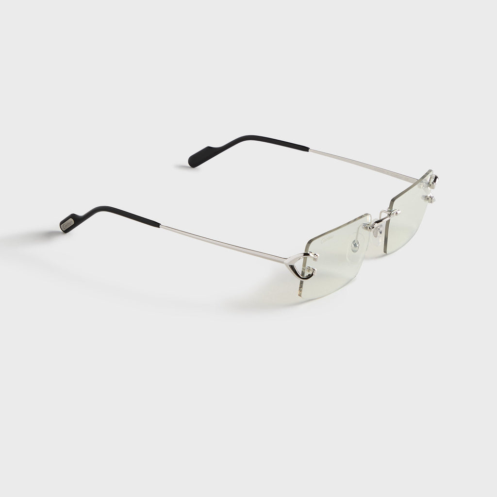 Cartier CT0488S Metal Sunglasses - Silver / Transparent