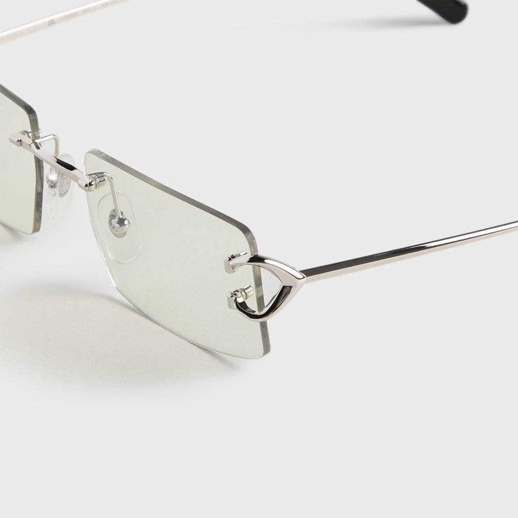 Cartier CT0488S Metal Sunglasses - Silver / Transparent
