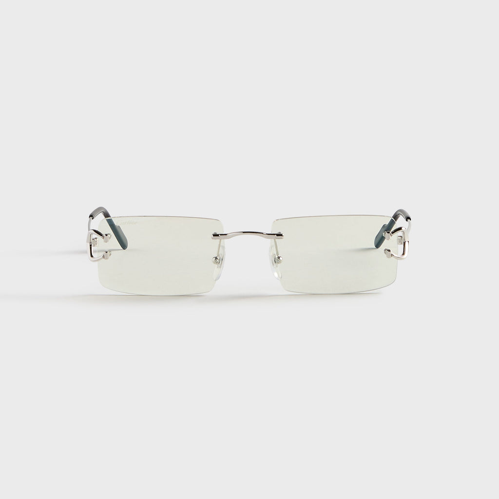 Cartier CT0488S Metal Sunglasses - Silver / Transparent