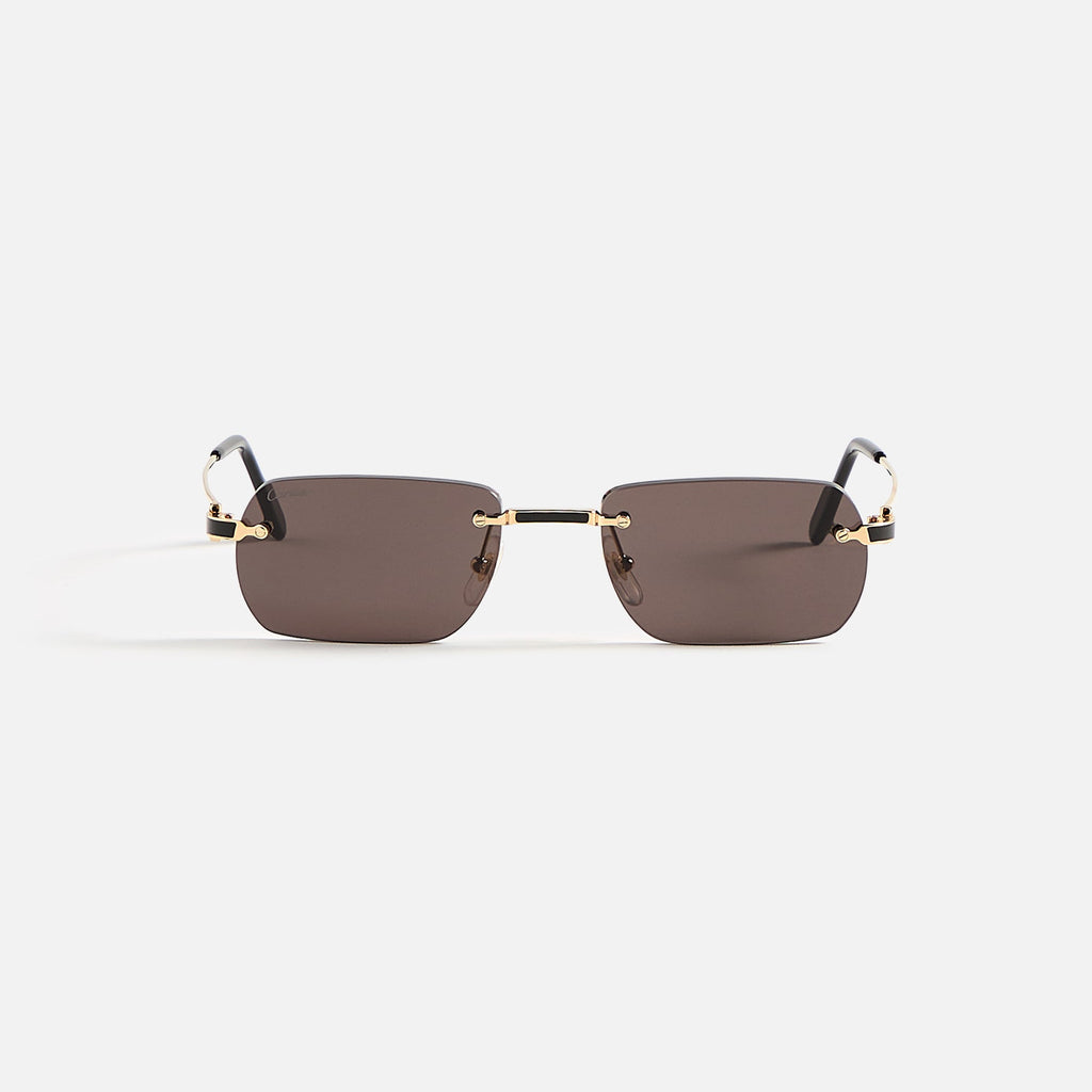 Cartier Rectangle Sunglass - Gold / Grey
