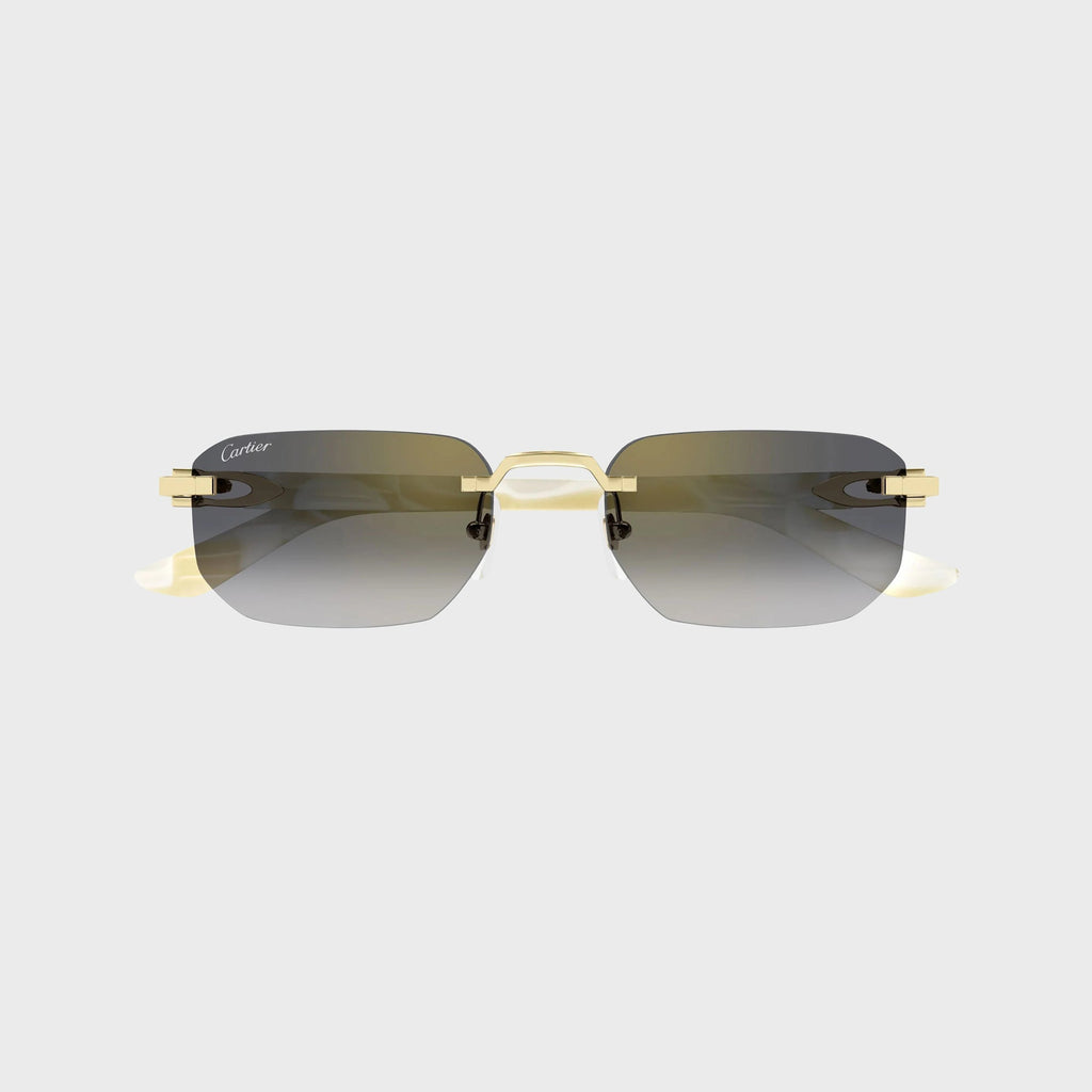 Cartier Decor C Sunglasses - Gold / Black / Grey