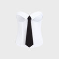 GUIZIO Chrys Corset - White