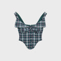 GUIZIO Chamonix Tartan Corset - Emerald Navy Classic Tartan