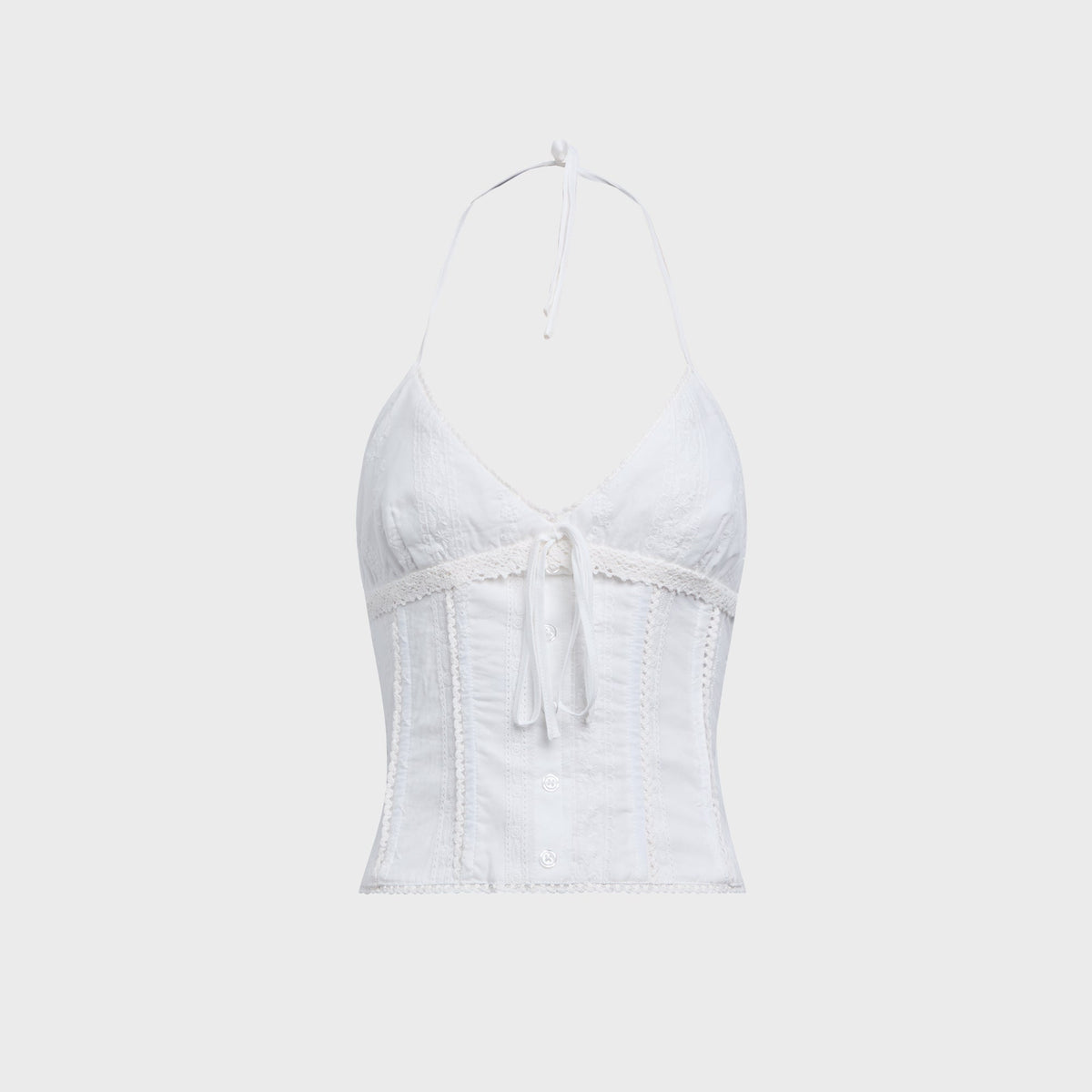 GUIZIO Marini Corset Top - White