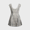 GUIZIO Leila Mini Dress - Green Plaid