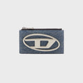 Diesel 1DR Card Holder III Wallet - Blue Denim
