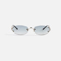 Vintage Frames Aspen Drill Mount 24KT White Gold - Silver
