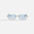 Vintage Frames Icon 24KT Yellow Gold - Sky Blue Gradient