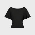 EB Denim Raven Batwing Top - Black