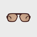Elisa Johnson Jane Sunglasses - Dark Brown / Amber Lens