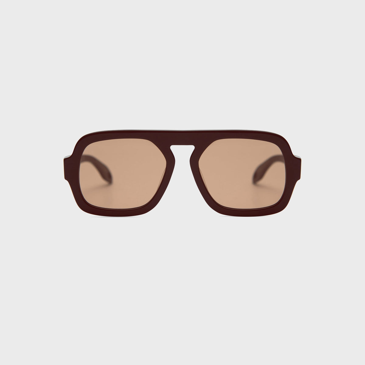 Elisa Johnson Jane Sunglasses - Dark Brown / Amber Lens