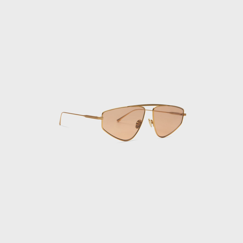 Elisa Johnson Riley Sunglasses - Gold Metal / Amber Lens