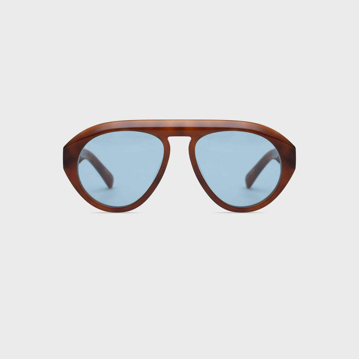 Elisa Johnson Val Sunglasses - Light Brown / Tortoise Blue