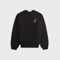 Essentials Waffle Crewneck Sweater - Vintage Black