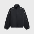 Essentials Modern Fit Fleece Track Jacket - Jet Black / Cloud White