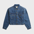 Entire Studios Shrunken Denim Jacket - River Wash