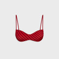 Frankies Bikinis x Jennie Magnolia Satin Top - Spring Stripe