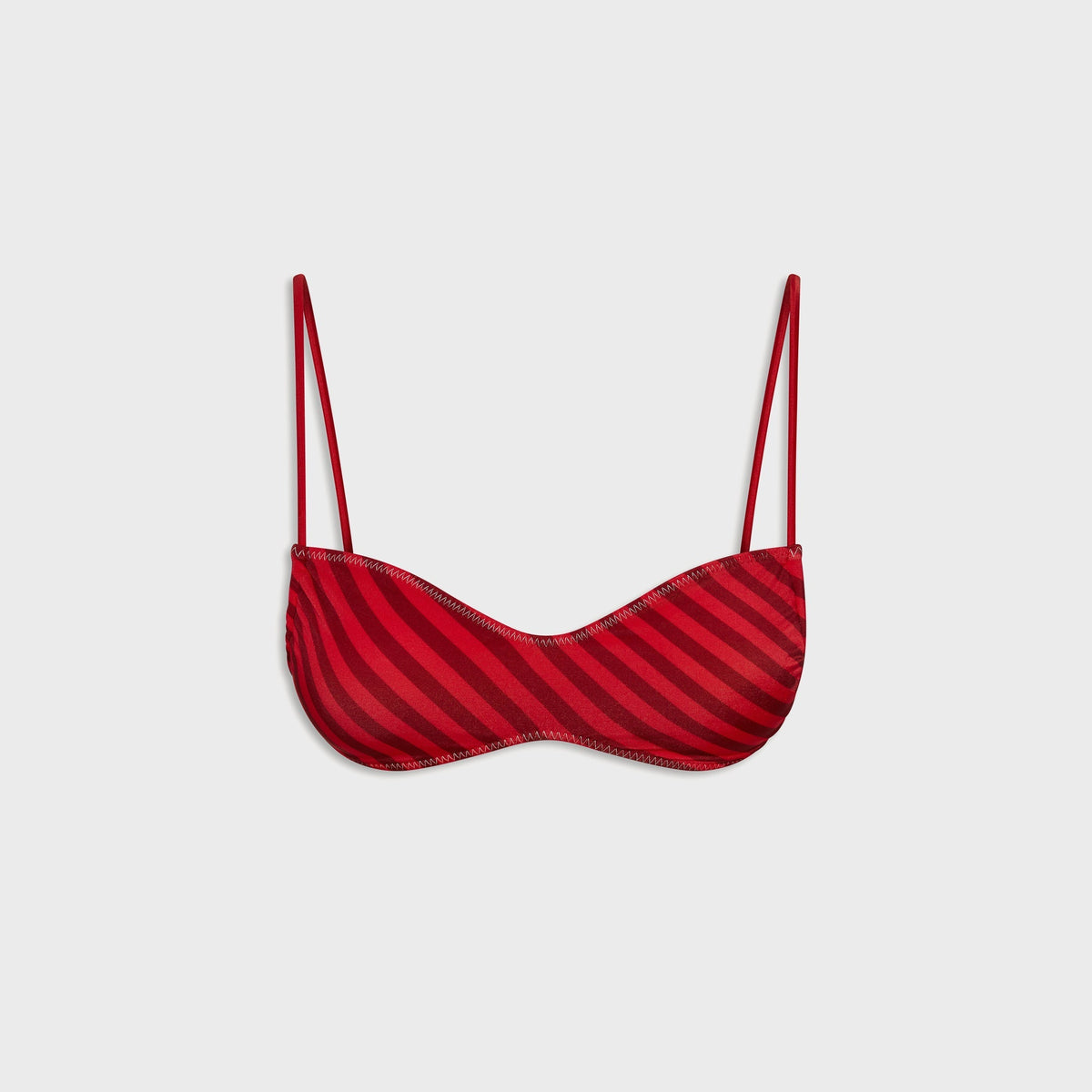 Frankies Bikinis x Jennie Magnolia Satin Top - Spring Stripe
