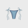 Frankies Bikinis Mackenzie Ribbed Bottom - Blue Vanilla