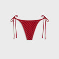 Frankies Bikinis x Jennie Mackenzie Satin Bottom - Spring Stripe