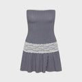 Frankies Bikinis Mirage Gingham Mini Dress - Midnight Wishes