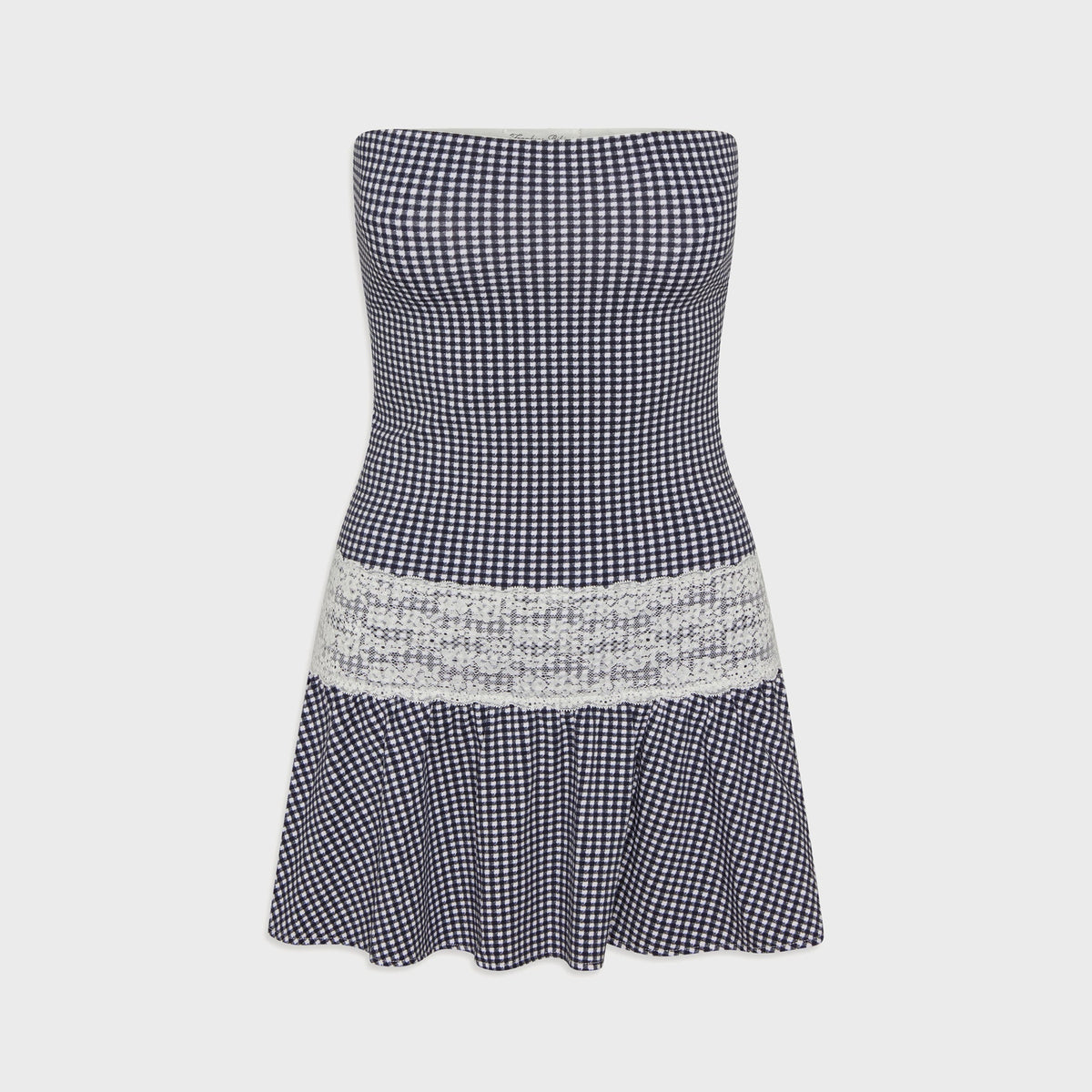 Frankies Bikinis Mirage Gingham Mini Dress - Midnight Wishes