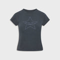 Frankies Bikinis x Jennie Eva Cotton Ribbed Tee - Comet