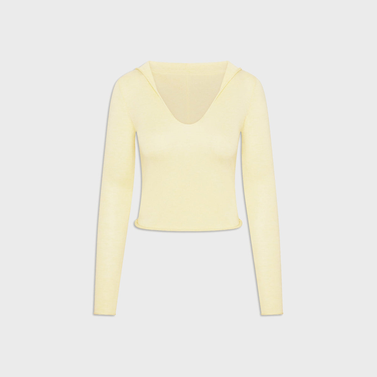 Frankies Bikinis Sloane Knit Hoodie - Buttercream