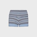 Frankies Bikinis Estelle Cloud Knit Short - Blueberry Stripe