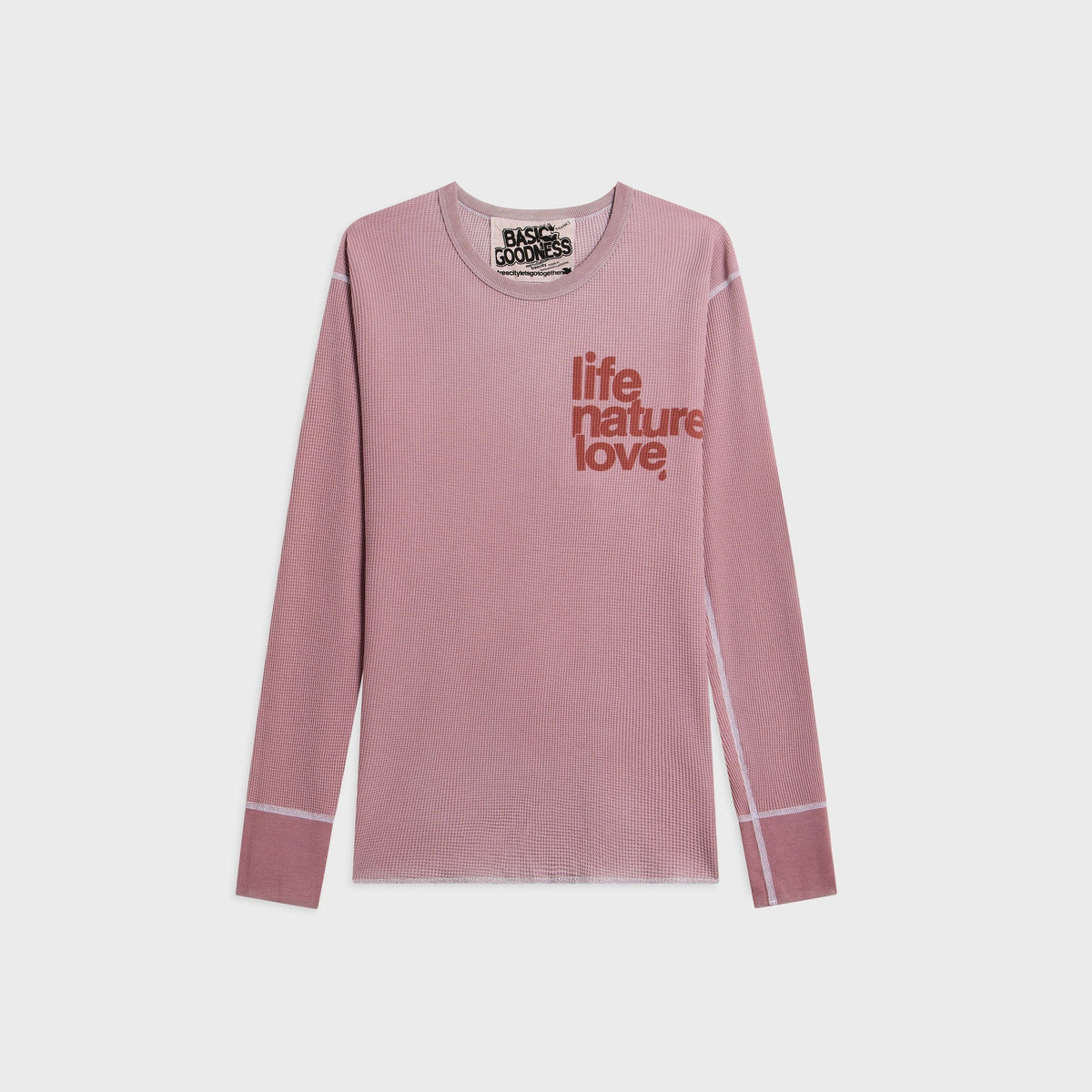 FREECITY LNL Supervintage Superyumm Heather Thermal Sweater - Makeup Powder