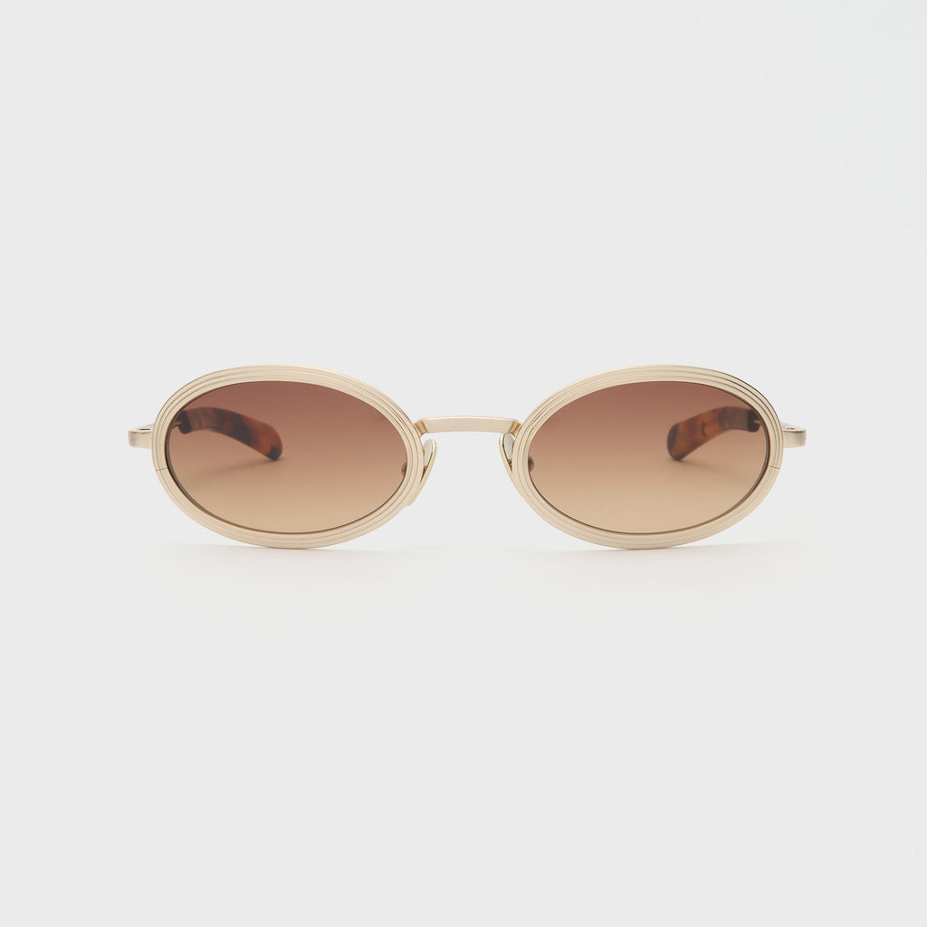 Flatlist Reno - Brushed Light Gold / Classic Havana / Brown Gradient Lens