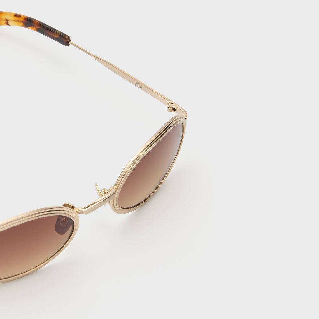 Flatlist Reno - Brushed Light Gold / Classic Havana / Brown Gradient Lens