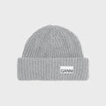 Ganni Structured Rib Beanie - Paloma Melange