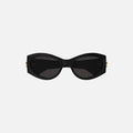 Gucci Acetate Oval Frames - Black