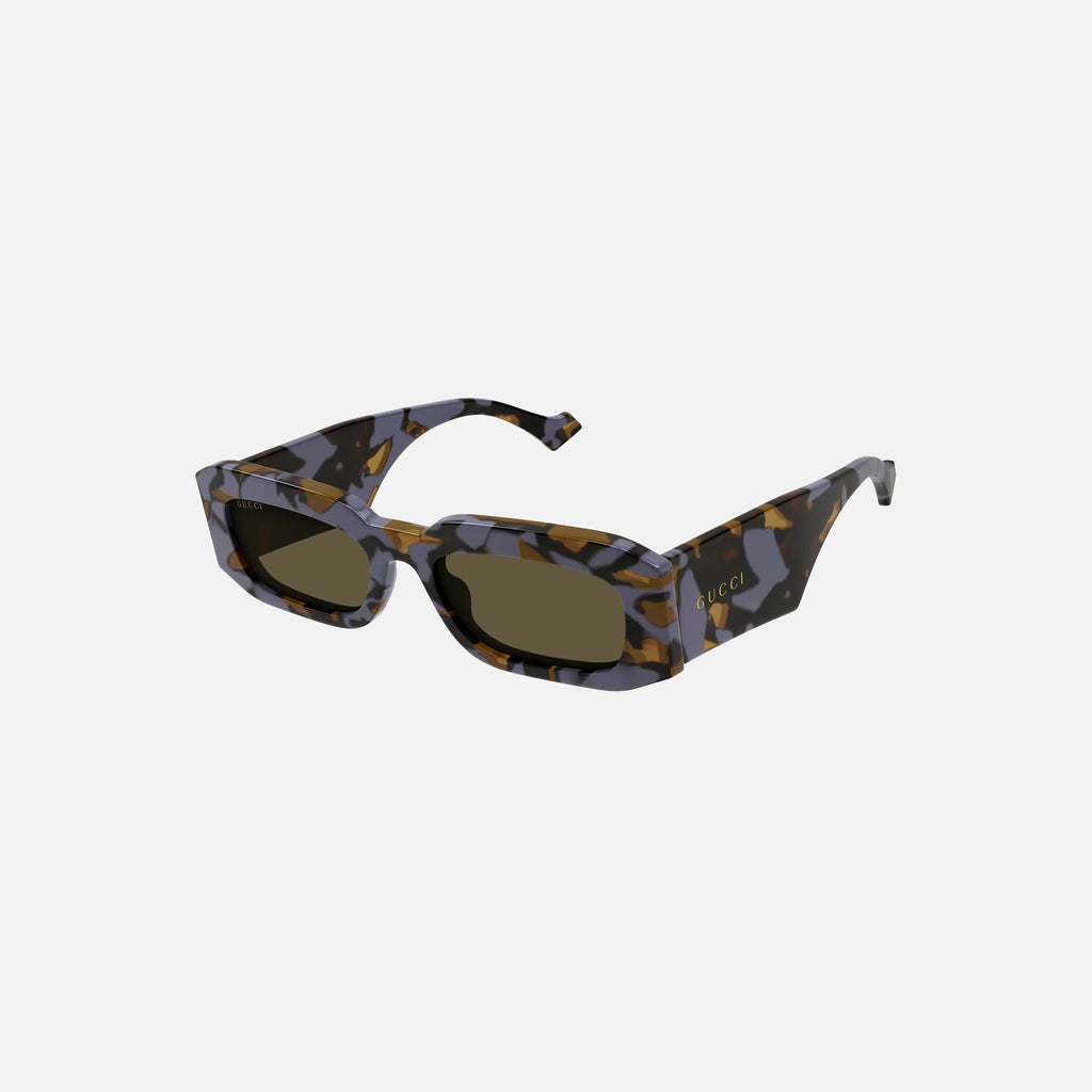 Gucci Acetate Oval Frames - Purple Camo